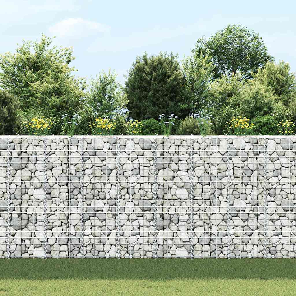 vidaXL Gabion Raised Beds 3 pcs 30x30x100 cm Iron 3