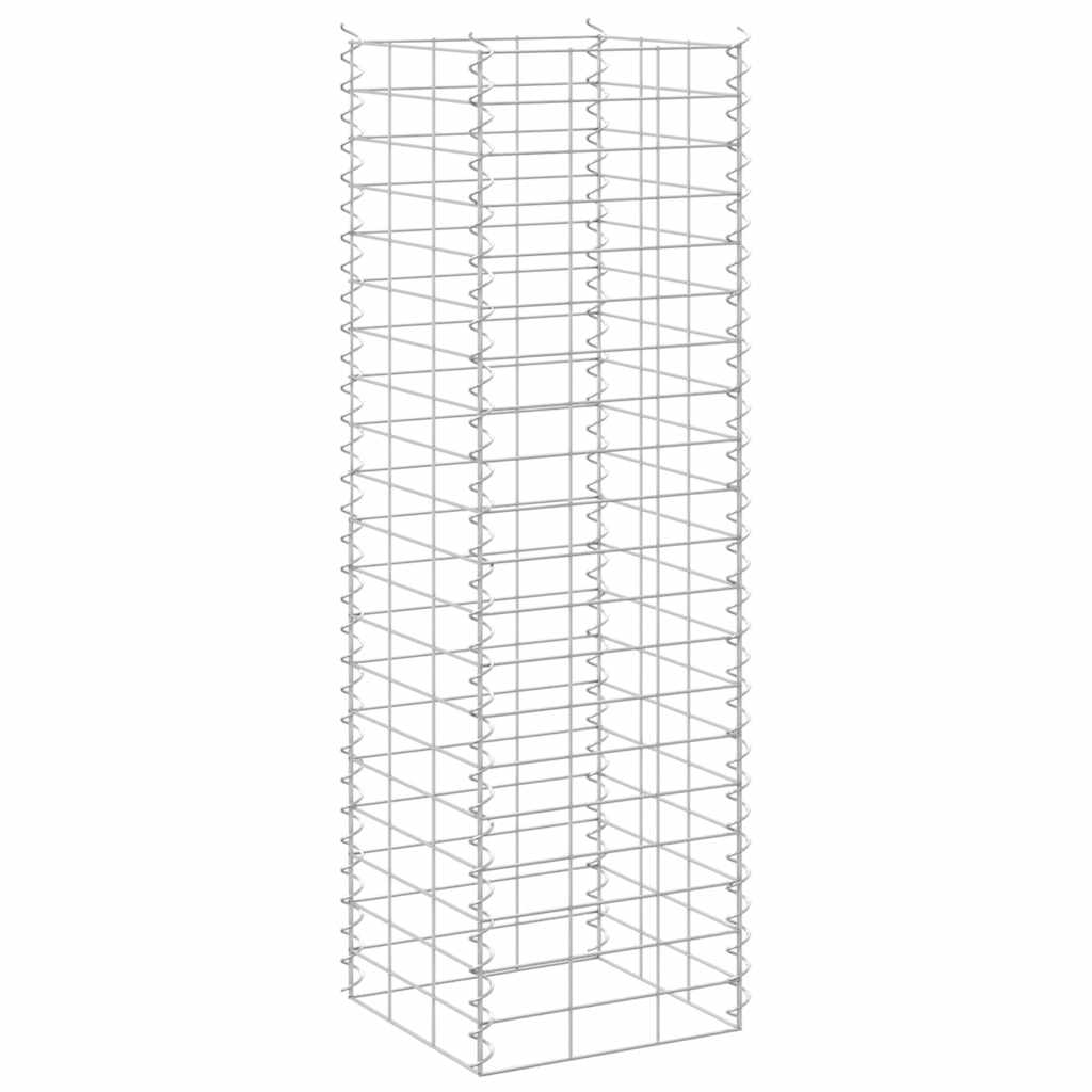 vidaXL Gabion Raised Beds 3 pcs 30x30x100 cm Iron 6