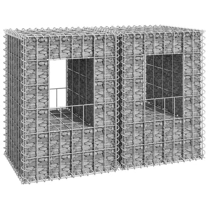 vidaXL Gabion Basket Posts Iron 2 pcs