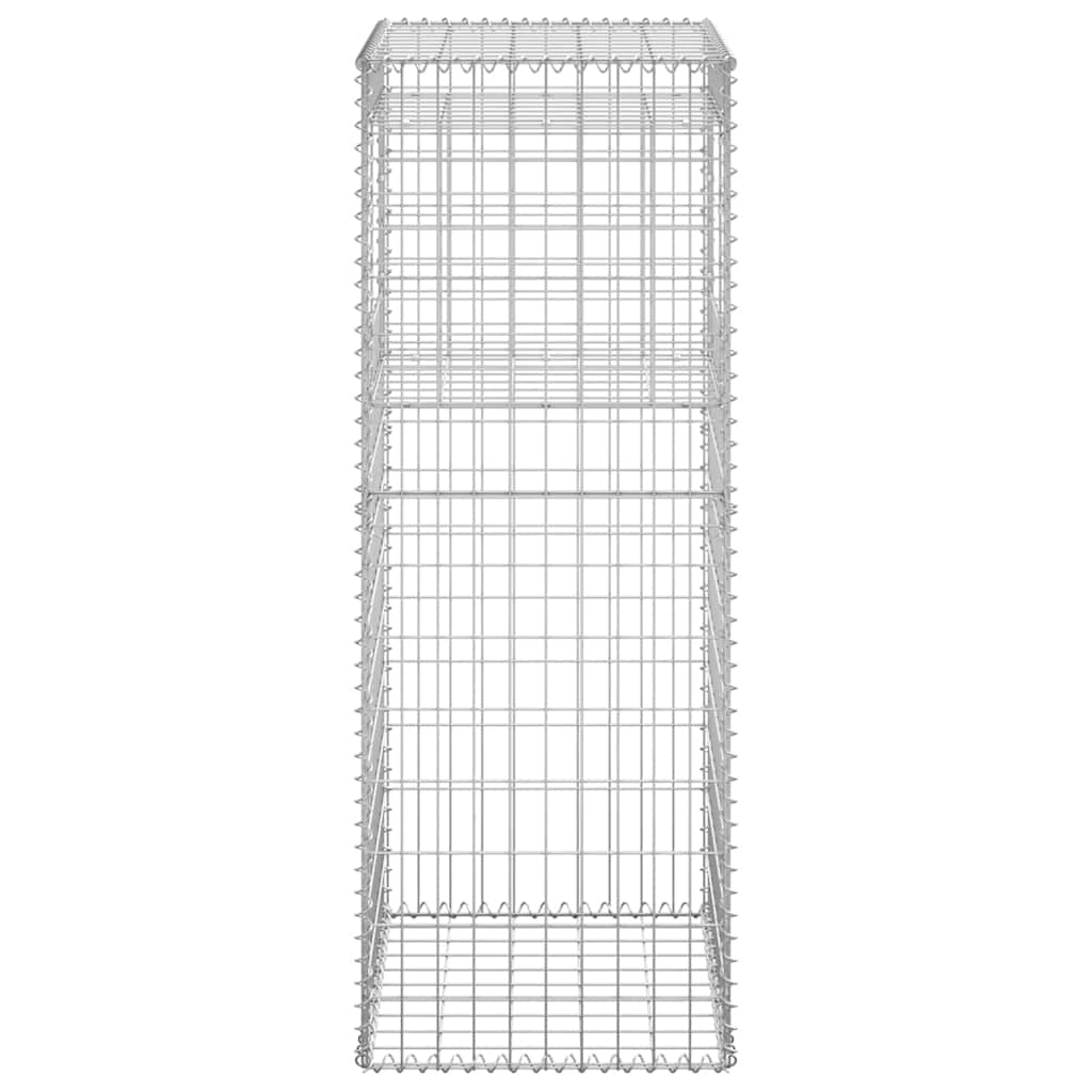 vidaXL Gabion Basket Post 50x50x140 cm Iron 4