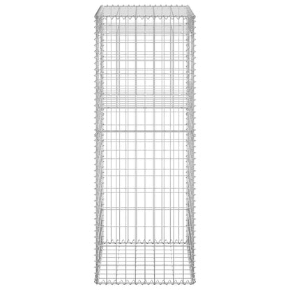 vidaXL Gabion Basket Post 50x50x140 cm Iron 4