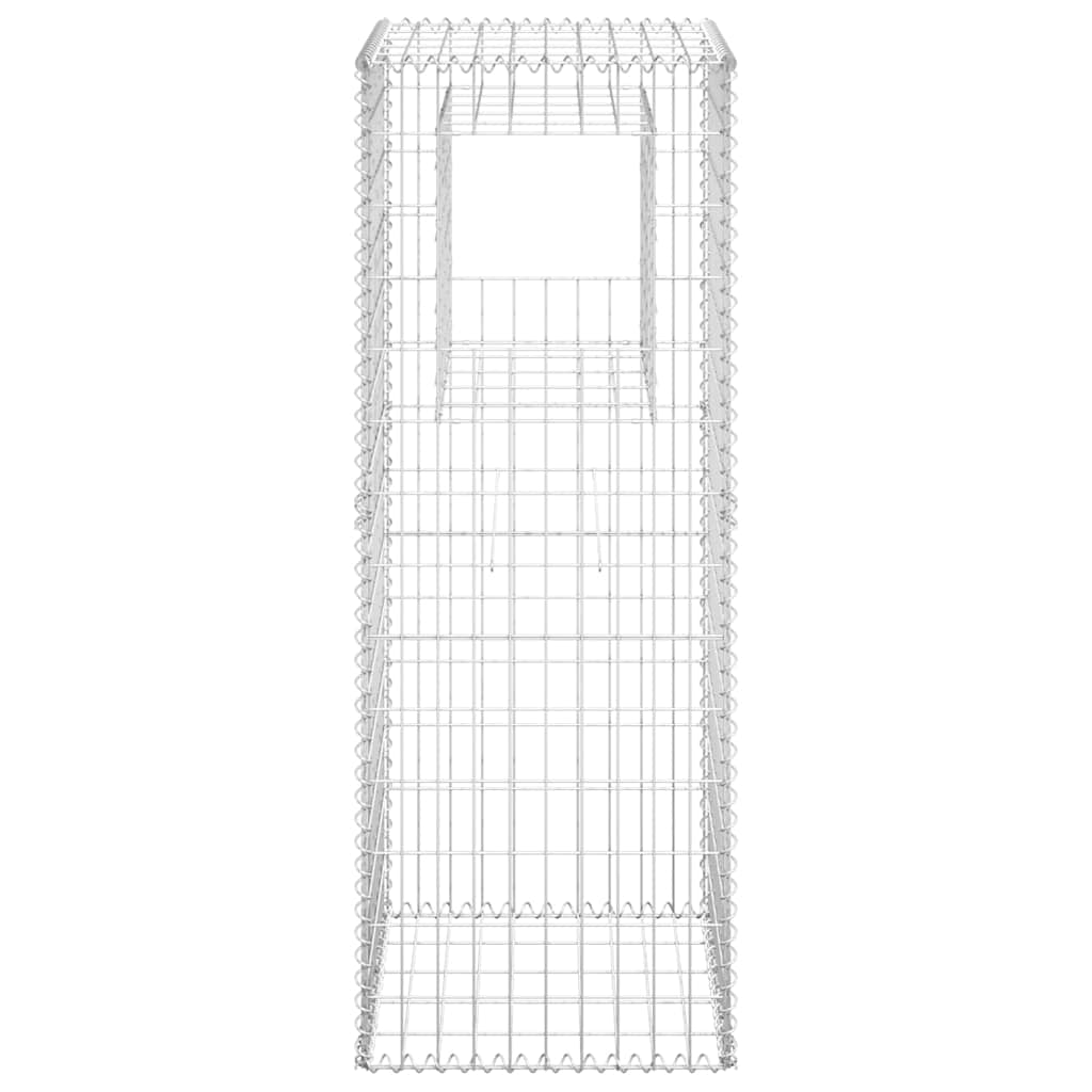 vidaXL Gabion Basket Posts 2 pcs 50x50x140 cm Iron 4