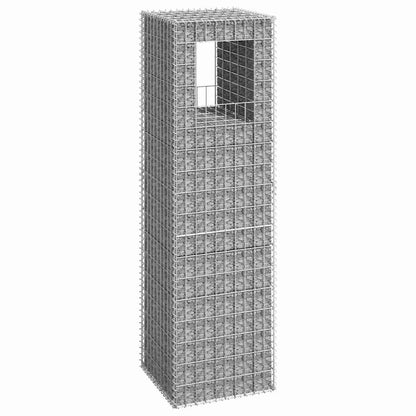 vidaXL Gabion Basket Post 50x50x180 cm Iron 1