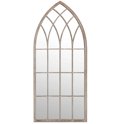vidaXL Garden Mirror | Sand | Iron, Glass | Medium | Decorative Inlays 3