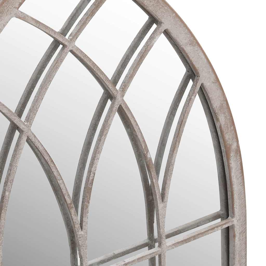 vidaXL Garden Mirror | Sand | Iron, Glass | Medium | Decorative Inlays 5
