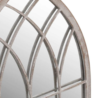 vidaXL Garden Mirror | Sand | Iron, Glass | Medium | Decorative Inlays 5