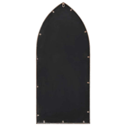 vidaXL Garden Mirror Sand 70x30 cm Iron for Outdoor Use 4