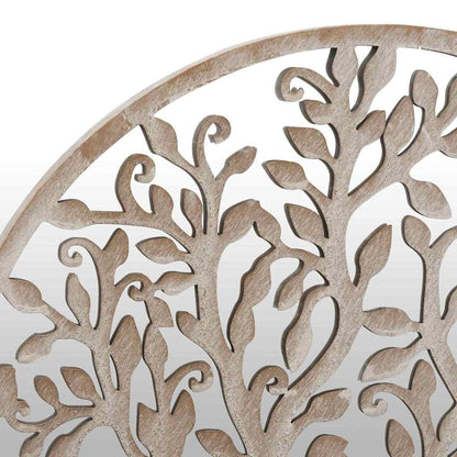 vidaXL Round Garden Mirror | Sand | Iron, Glass | Medium |  Decorative Inlays 5