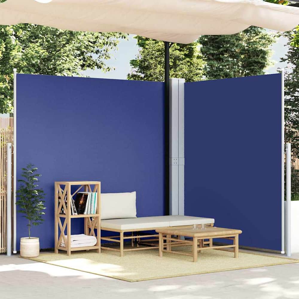 Retractable Side Awning Blue