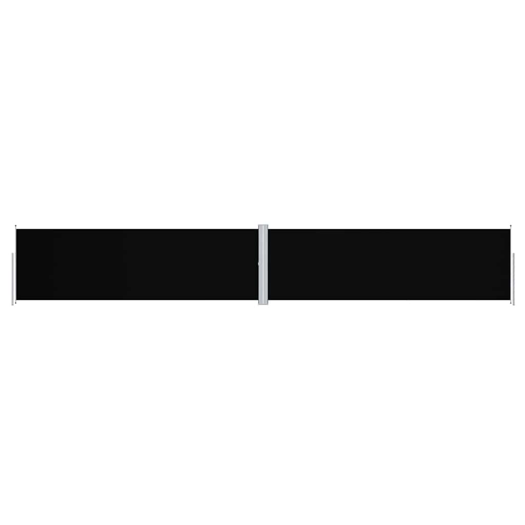 vidaXL Retractable Side Awning Black 160x1000 cm 2