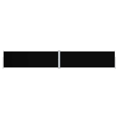 vidaXL Retractable Side Awning Black 160x1000 cm 2