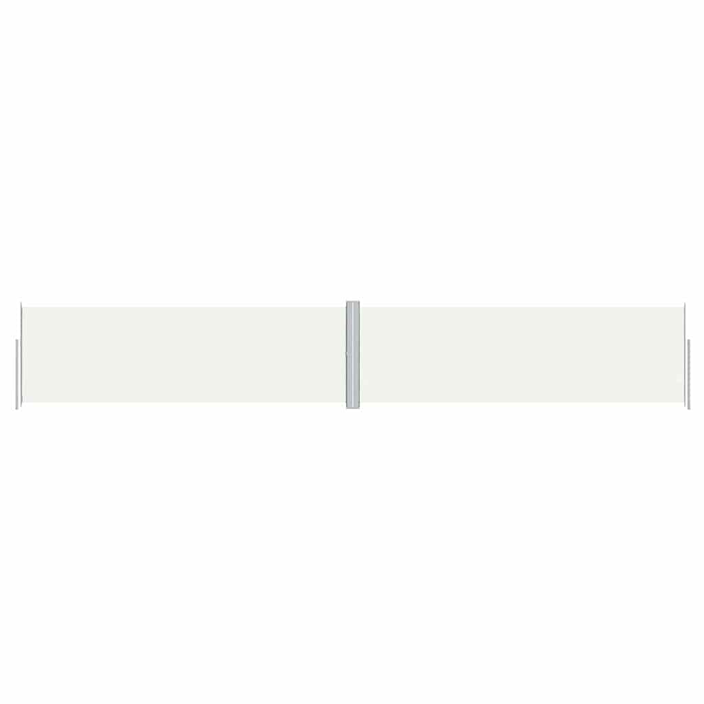 vidaXL Side Awning | Cream | Polyester with PU coating | Large | Retractable 2