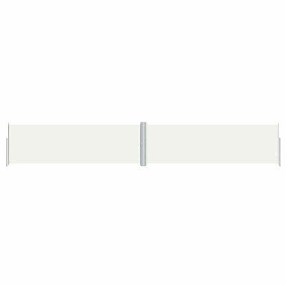 vidaXL Side Awning | Cream | Polyester with PU coating | Large | Retractable 2