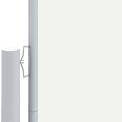vidaXL Side Awning | Cream | Polyester with PU coating | Large | Retractable 3
