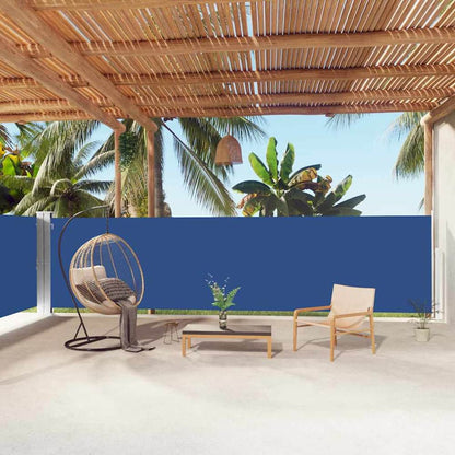 Retractable Side Awning Blue 100 x 600 cm – 220 x 600 cm 160 x 1000 cm