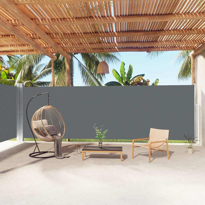 Retractable Side Awning Anthracite 100 x 600 cm – 220 x 1000 cm 200 x 1000 cm