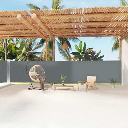 Retractable Side Awning Anthracite 100 x 600 cm – 220 x 1000 cm 160 x 1200 cm