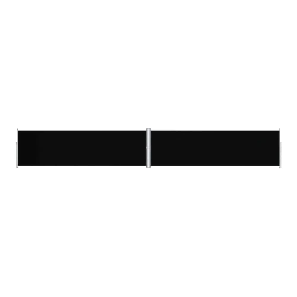 Retractable Side Awning Black 100 x 600 cm – 220 x 600 cm 180 x 1200 cm