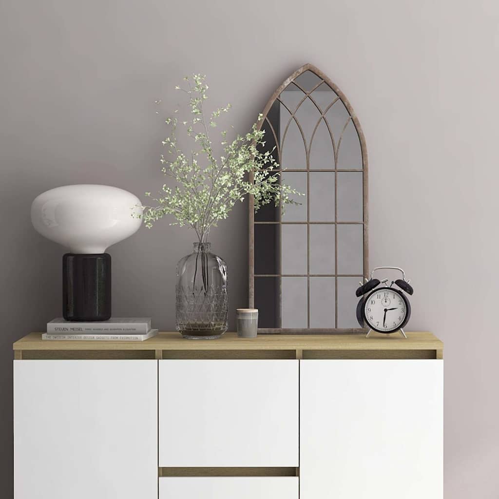 vidaXL Mirror | Sand | Iron | 70 x 30 cm | Decorative Inlays | Mirror | Gothic 1