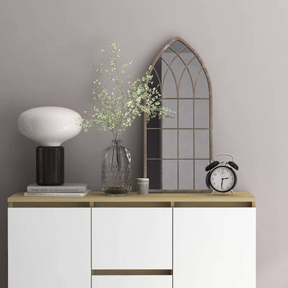vidaXL Mirror | Sand | Iron | 70 x 30 cm | Decorative Inlays | Mirror | Gothic 1