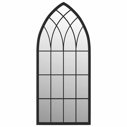 vidaXL Mirror | Black | Iron, Glass | 70x30 cm | Decorative Inlays | Mirror 2
