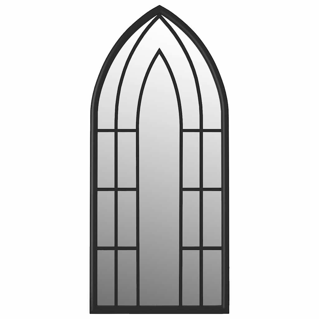 vidaXL Mirror | Black | Iron | Medium | Decorative Inlays | Mirror | Other 2