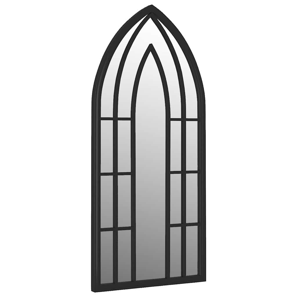 vidaXL Mirror | Black | Iron | Medium | Decorative Inlays | Mirror | Other 3
