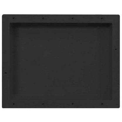 vidaXL Shower Niche Matt Black 41x51x10 cm 2