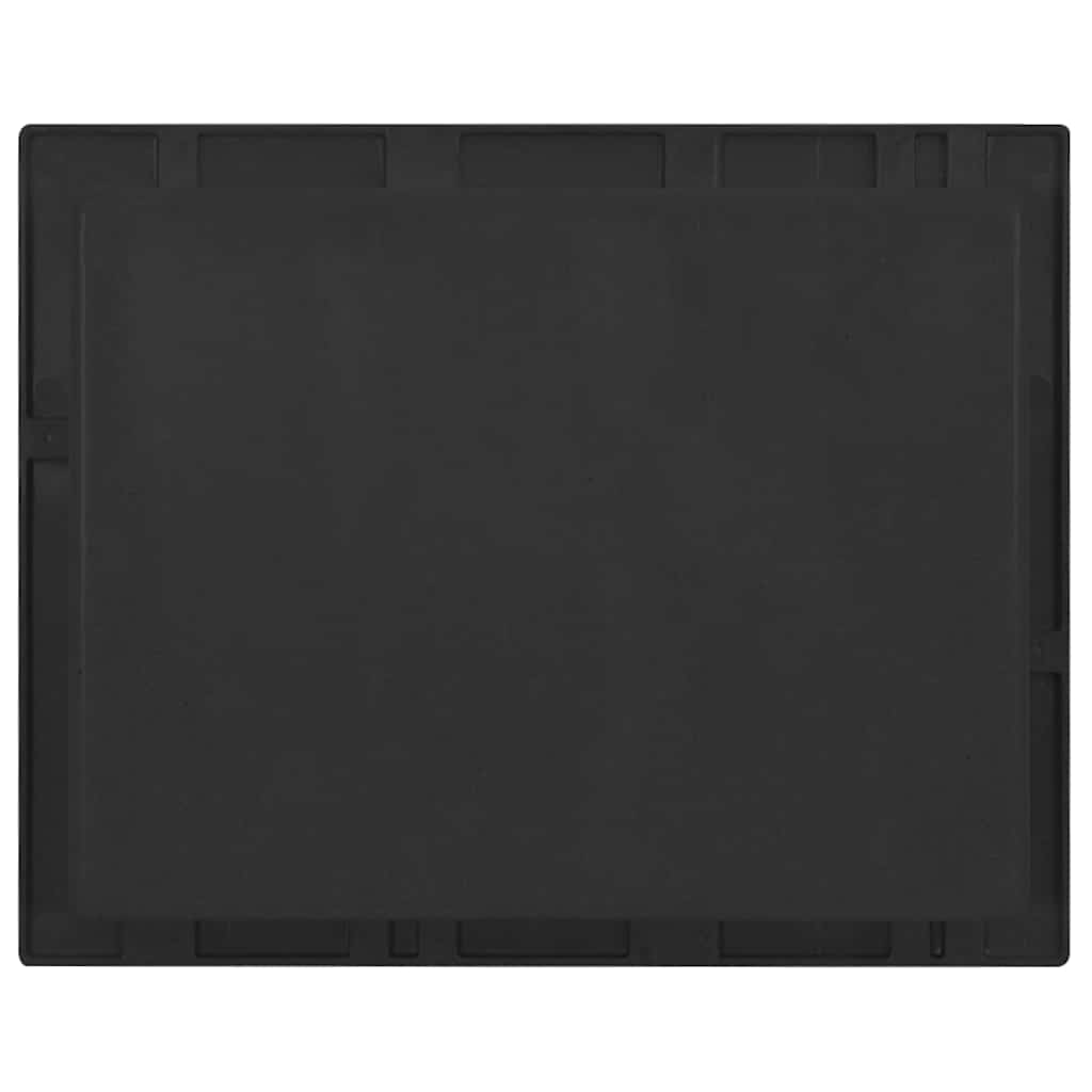 vidaXL Shower Niche Matt Black 41x51x10 cm 4