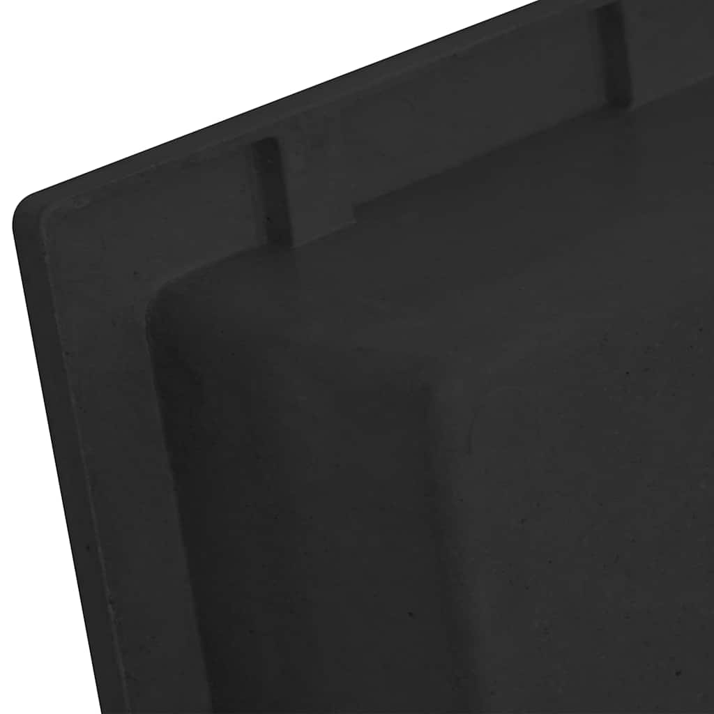 vidaXL Shower Niche Matt Black 41x51x10 cm 5