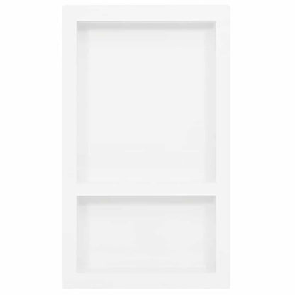 vidaXL Shower Niche with 2 Compartments High Gloss White 41x69x9 cm 2