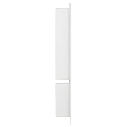 vidaXL Shower Niche with 2 Compartments High Gloss White 41x69x9 cm 3