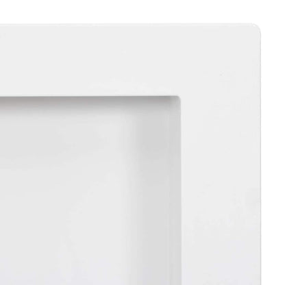 vidaXL Shower Niche with 2 Compartments High Gloss White 41x69x9 cm 5