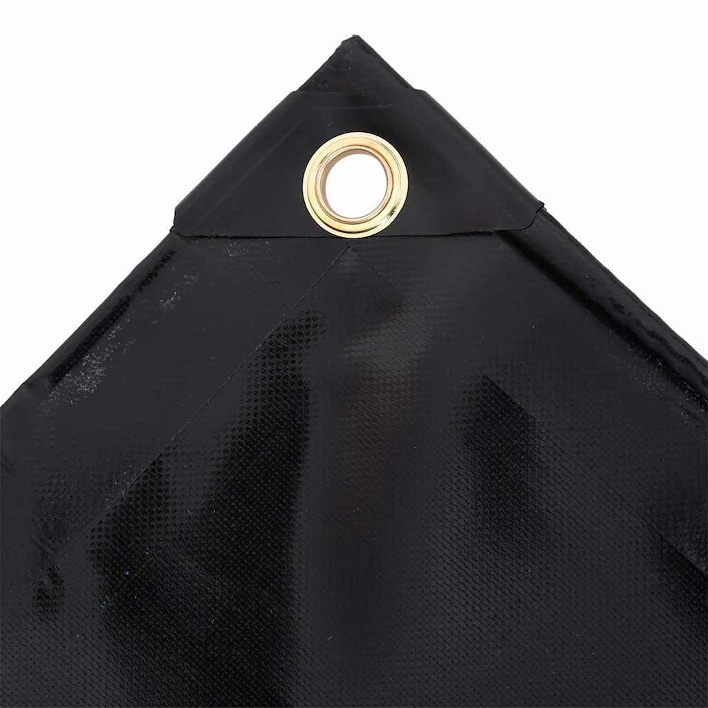 vidaXL Tarpaulin 650 g/m² 3x4 m Black 3