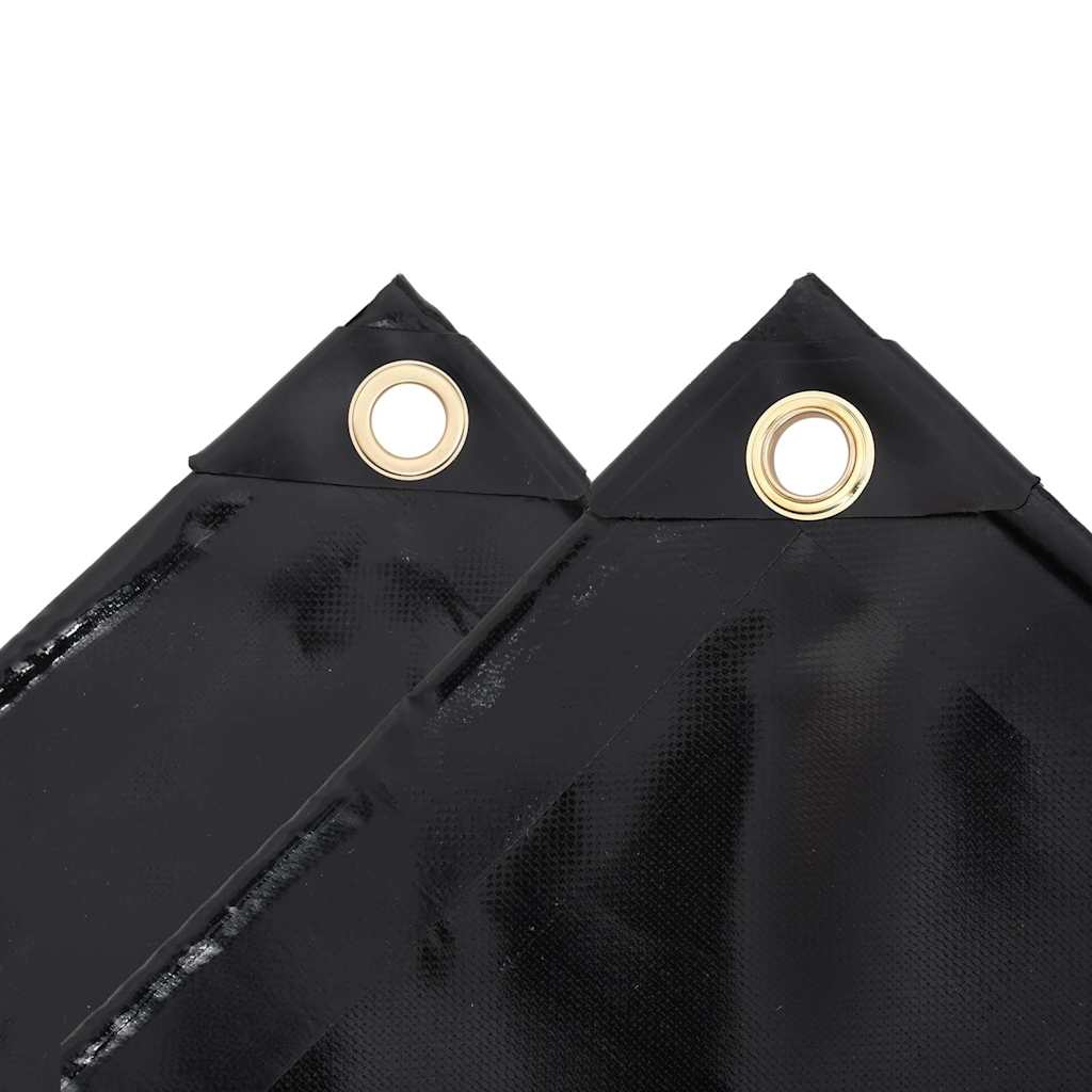 Tarpaulin 650 g/m² with eyelets Black 1 x 2.5–5 x 5 m 3 x 5 m