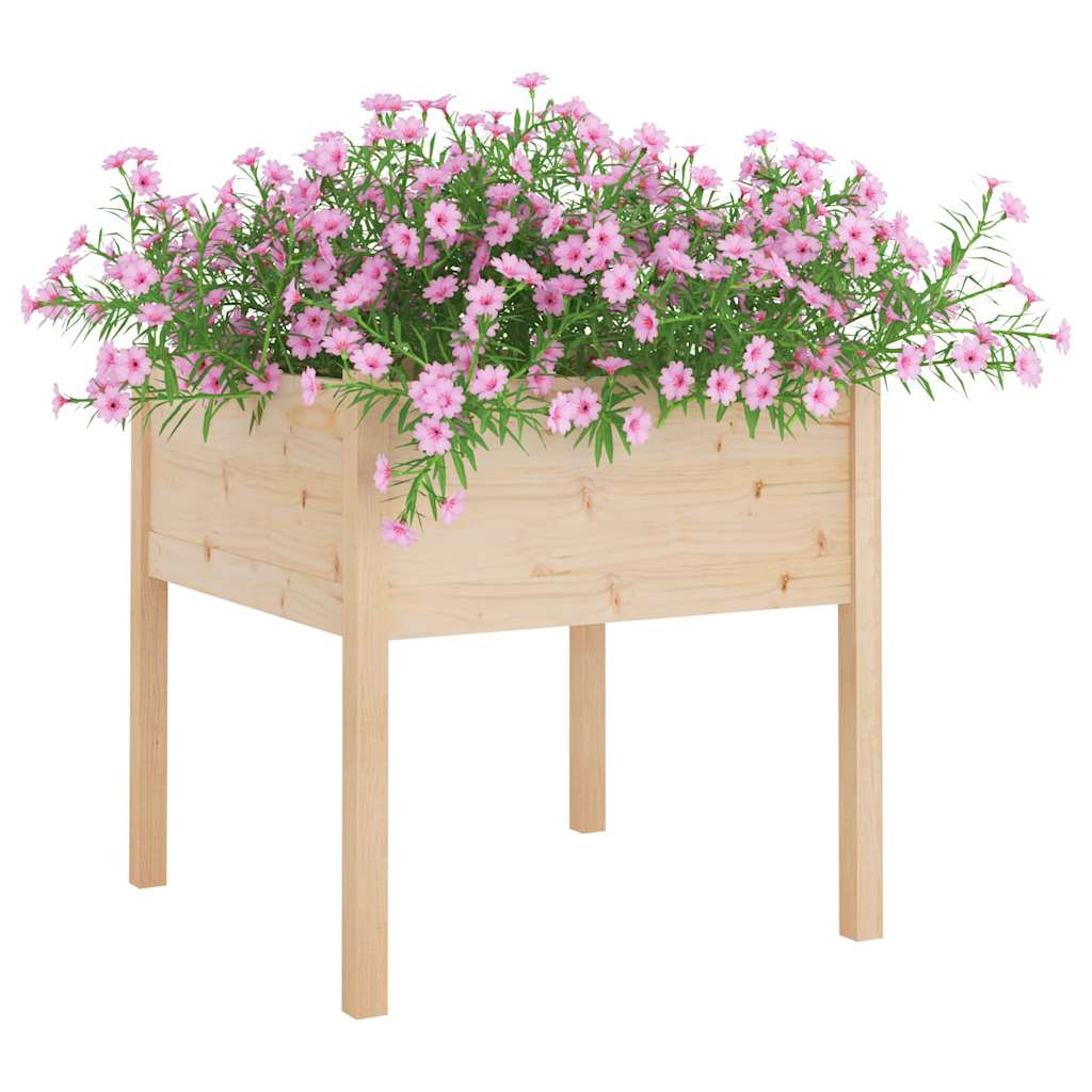 vidaXL Garden Planter | Set of 2 | Natural wood | Solid pinewood | Medium 3