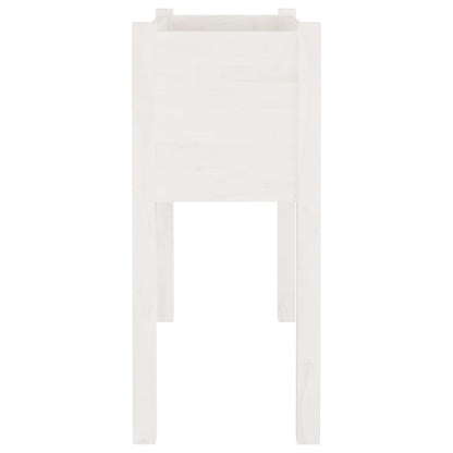 vidaXL Garden Planter | Set of 2 | White | Solid Pinewood | Standard | Durable 5