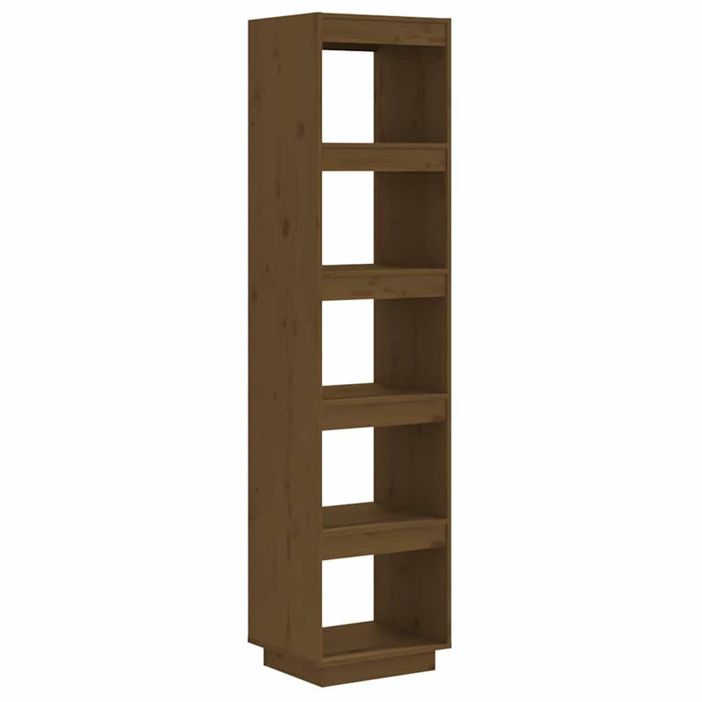 vidaXL Book Cabinet | Honey brown | Solid pinewood | Medium | Book Cabinet 2