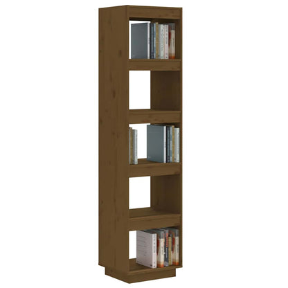 vidaXL Book Cabinet | Honey brown | Solid pinewood | Medium | Book Cabinet 4