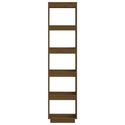 vidaXL Book Cabinet | Honey brown | Solid pinewood | Medium | Book Cabinet 5
