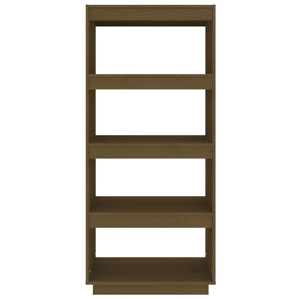 vidaXL Book Cabinet | Honey brown | Solid pinewood | Medium | Book Cabinet 5