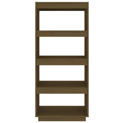 vidaXL Book Cabinet | Honey brown | Solid pinewood | Medium | Book Cabinet 5