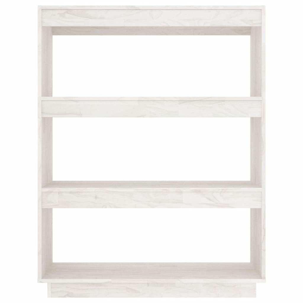 vidaXL Book Cabinet | White | Solid pinewood | 80 x 35 x 103 cm | Book Cabinet 5