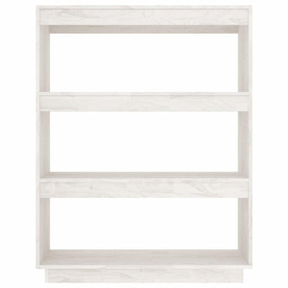 vidaXL Book Cabinet | White | Solid pinewood | 80 x 35 x 103 cm | Book Cabinet 5