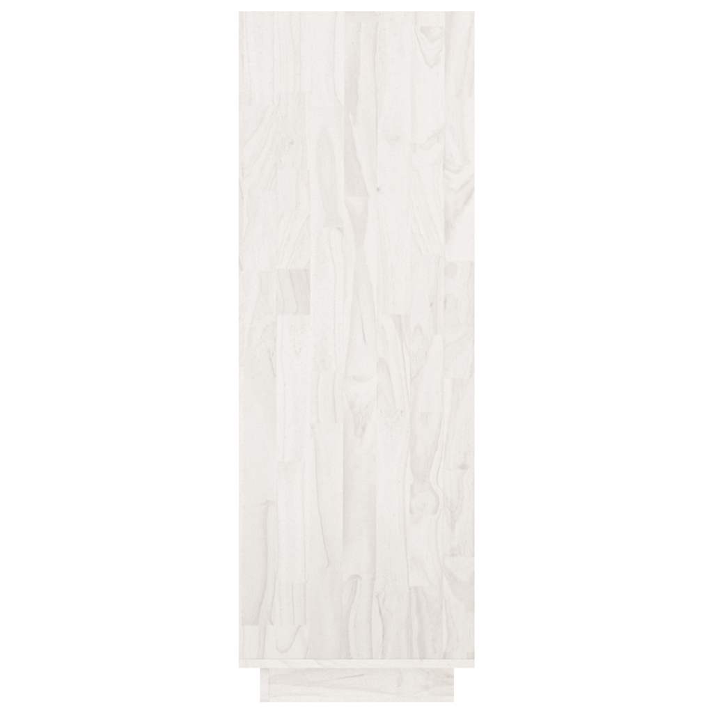 vidaXL Book Cabinet | White | Solid pinewood | 80 x 35 x 103 cm | Book Cabinet 6