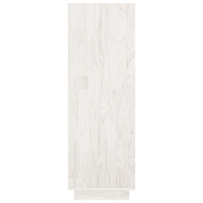 vidaXL Book Cabinet | White | Solid pinewood | 80 x 35 x 103 cm | Book Cabinet 6