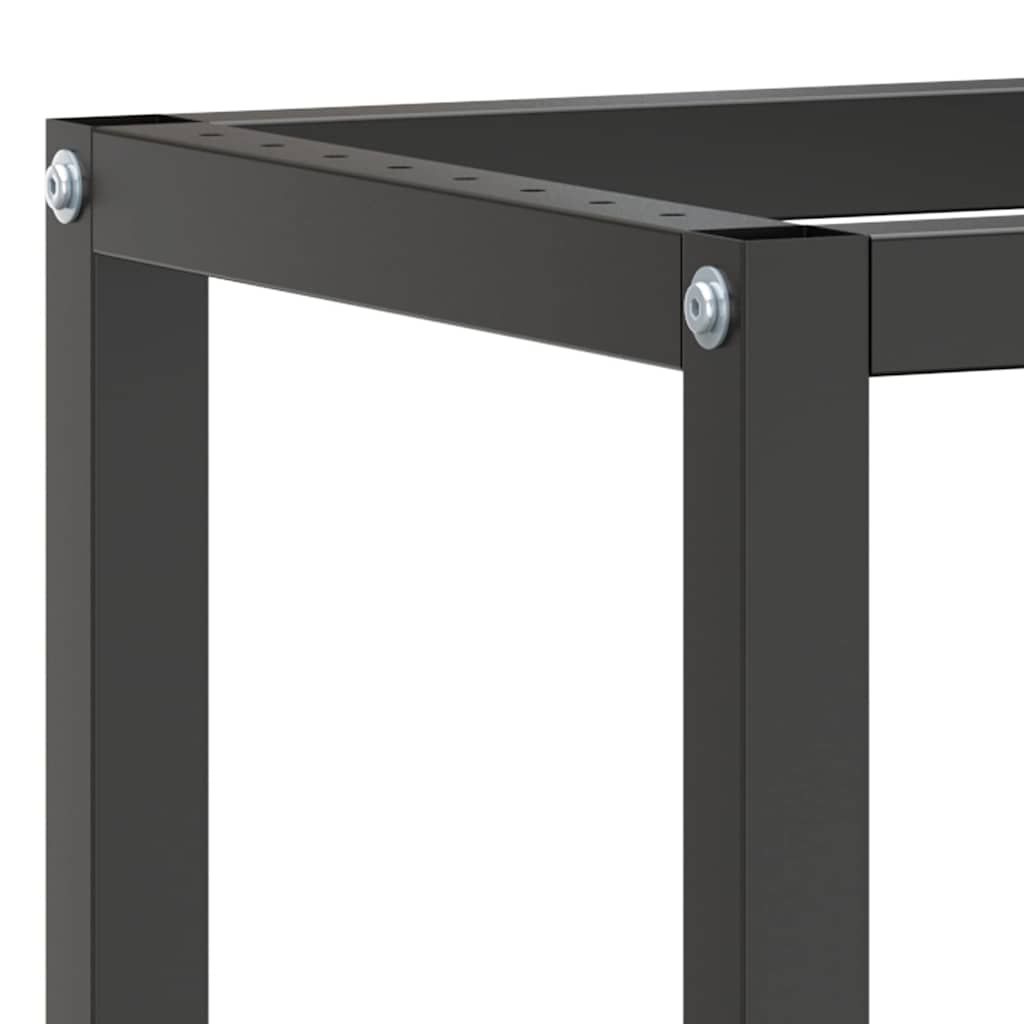 vidaXL Work Bench Frame | Matte black and matte red | Powder-coated metal 6