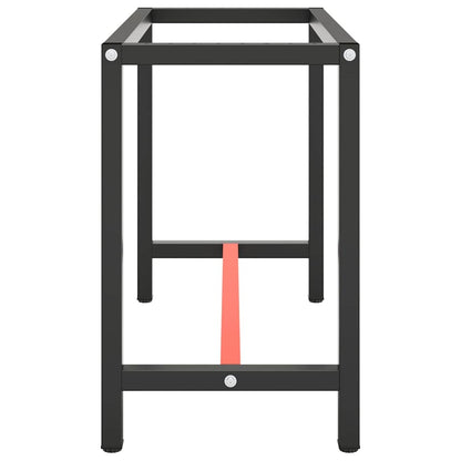 Work Bench Frame Metal Black and Red 110 cm 50 cm