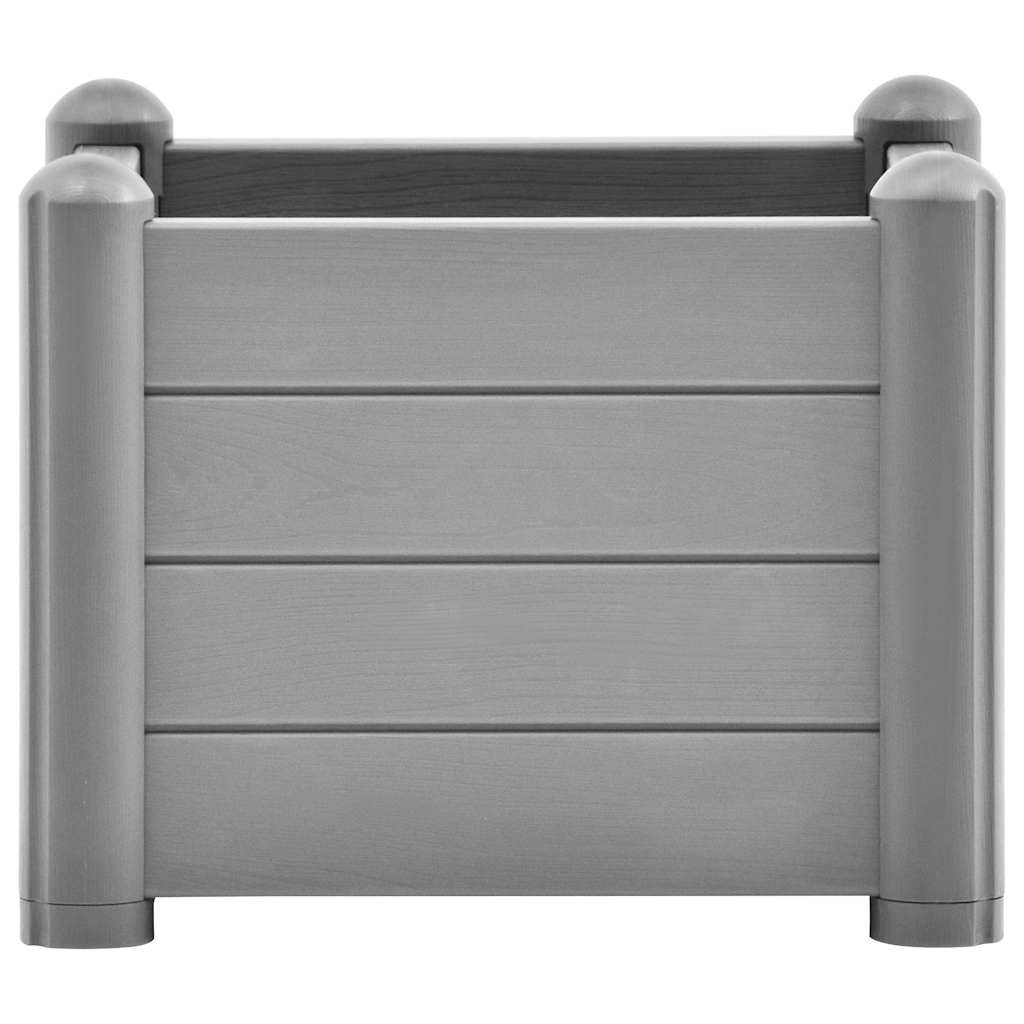 317579 vidaXL Garden Raised Bed PP Stone Grey 43x43x35 cm 3