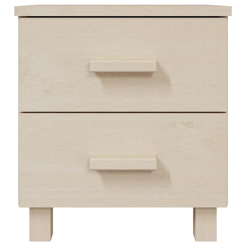 vidaXL Bedside Cabinets HAMAR 2 pcs Honey Brown 40x35x44.5cm Solid Wood 4